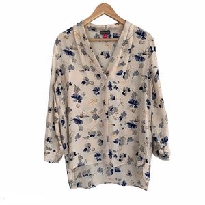 Vince Camuto Women's Top Floral Medium